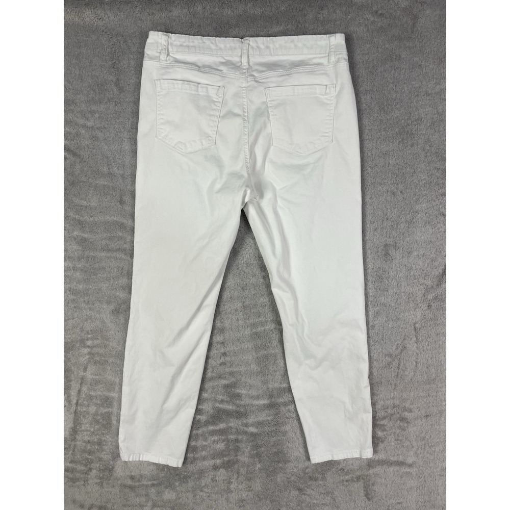 Buffalo David Bitton Jeans Womens 8 White Daily Mid Rise Stretch Skinny Ankle - Picture 2 of 12